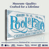 Personalized Swimming Pool Sign
