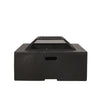 Outdoor Square Wood Burning Fire Pit - Dark Gray