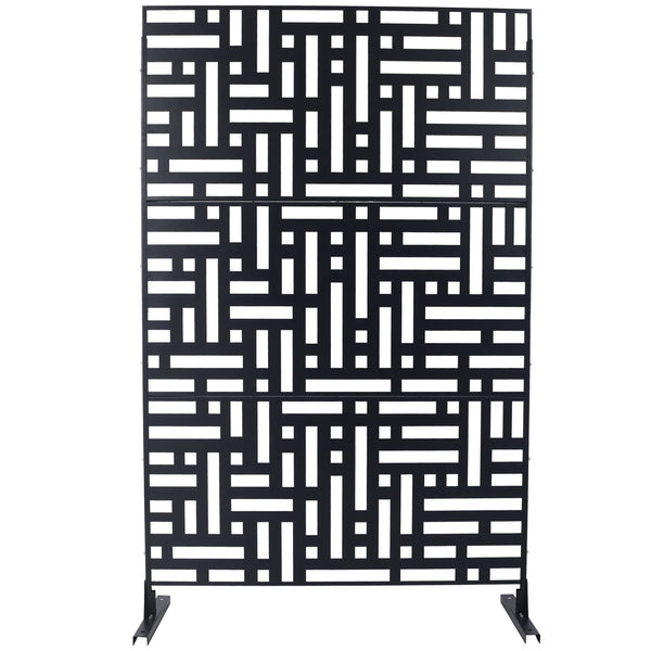Decorative Freestanding Metal Privacy Screen For Indoor & Outdoor Use