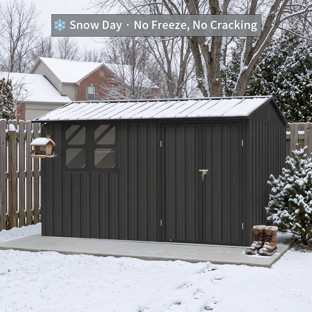 12 x 10 ft Metal Garden Shed