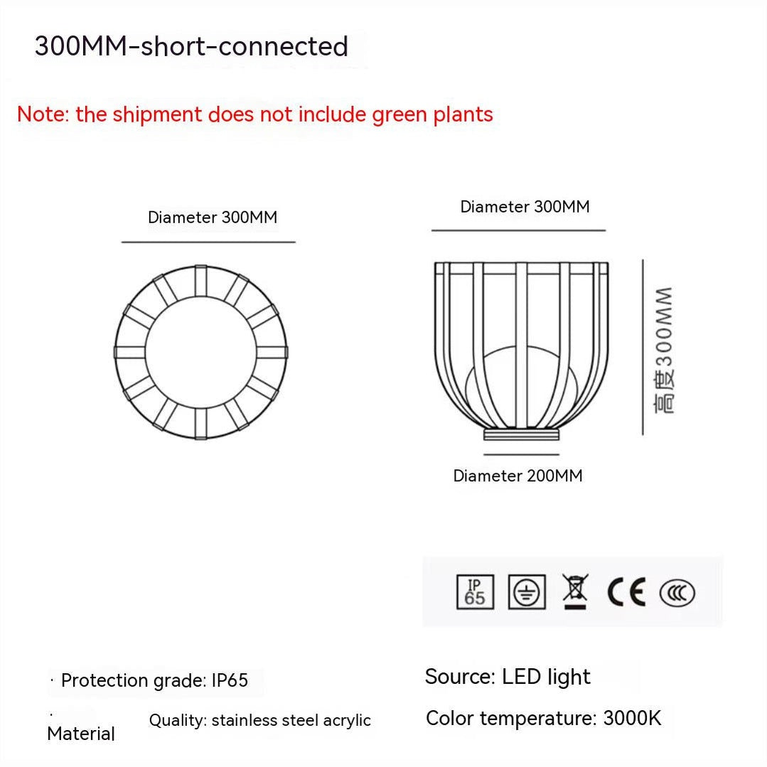 Outdoor Waterproof Lawn Lamp - Courtyard Tea Table
