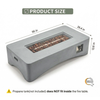56' Propane Fire Pit Table - Rectangular Outdoor Gas Fire Pit - Light Gray