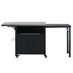 Foldable Outdoor Prep Station BBQ Cart Patio Dining Cart