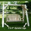 Wooden Porch Swing with Canopy