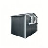 6x9 FT Outdoor Metal Storage Shed with Window & Flower Rack