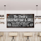 Backyard Bar & Grill Sign XXIII