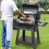 53-Inch Heavy-Duty Portable Wood Pellet BBQ Grill With Cart