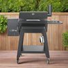 53-Inch Heavy-Duty Portable Wood Pellet BBQ Grill With Cart