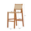 30.5 Inch Seat Height Outdoor Acacia Solid Wood Patio Furniture Set