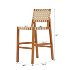 30.5 Inch Seat Height Outdoor Acacia Solid Wood Patio Furniture Set
