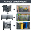 Air Conditioner Fence For Outdoor Units, Metal Privacy Fence Cover, 3 Fence Panel