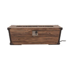 Alora 56-Inch Outdoor 50K BTU Wood Pattern Rectangle Gas Burning Fire Pit (SAK43681)