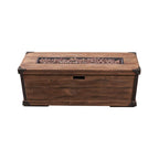 Alora 56-Inch Outdoor 50K BTU Wood Pattern Rectangle Gas Burning Fire Pit (SAK43681)