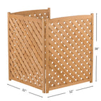 Outdoor 3 Panel Air Conditioner Fence Screen