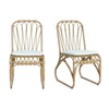 Outdoor Wicker Dining Chairs With Washable Cushions (Set of 2)
