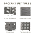3 Panel Outdoor Air Conditioner Fence Screen