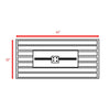 Outdoor Fire Table With Lid - Dark Gray