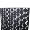 Outdoor / Indoor Privacy Screen Metal Privacy Screen, Freestanding Decorative Privacy Screen For Deck Balcony Patio - Black