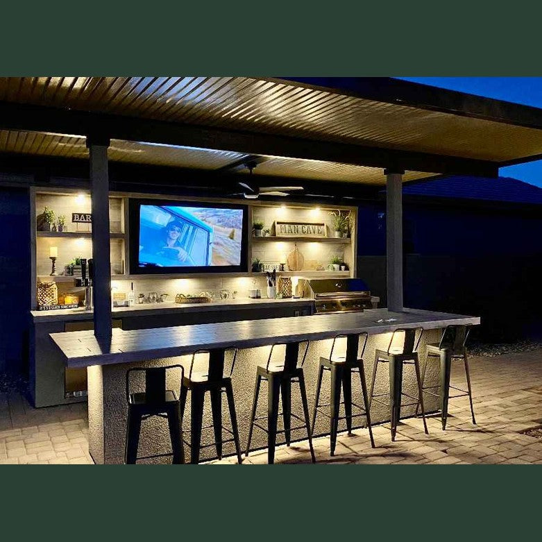 Outdoor Kitchen Pavilion  20'x 20' Luxury BBQ Island