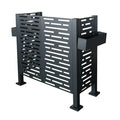 Air Conditioner Fence For Outdoor Units, Metal Privacy Fence Cover, 3 Fence Panel