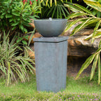 Zen Bowl Water Fountain, Outdoor Bird Feeder  2-sizes