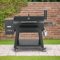 62-Inch Heavy-Duty Portable Wood Pellet BBQ Grill / Smoker With Cart