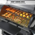 62-Inch Heavy-Duty Portable Wood Pellet BBQ Grill / Smoker With Cart