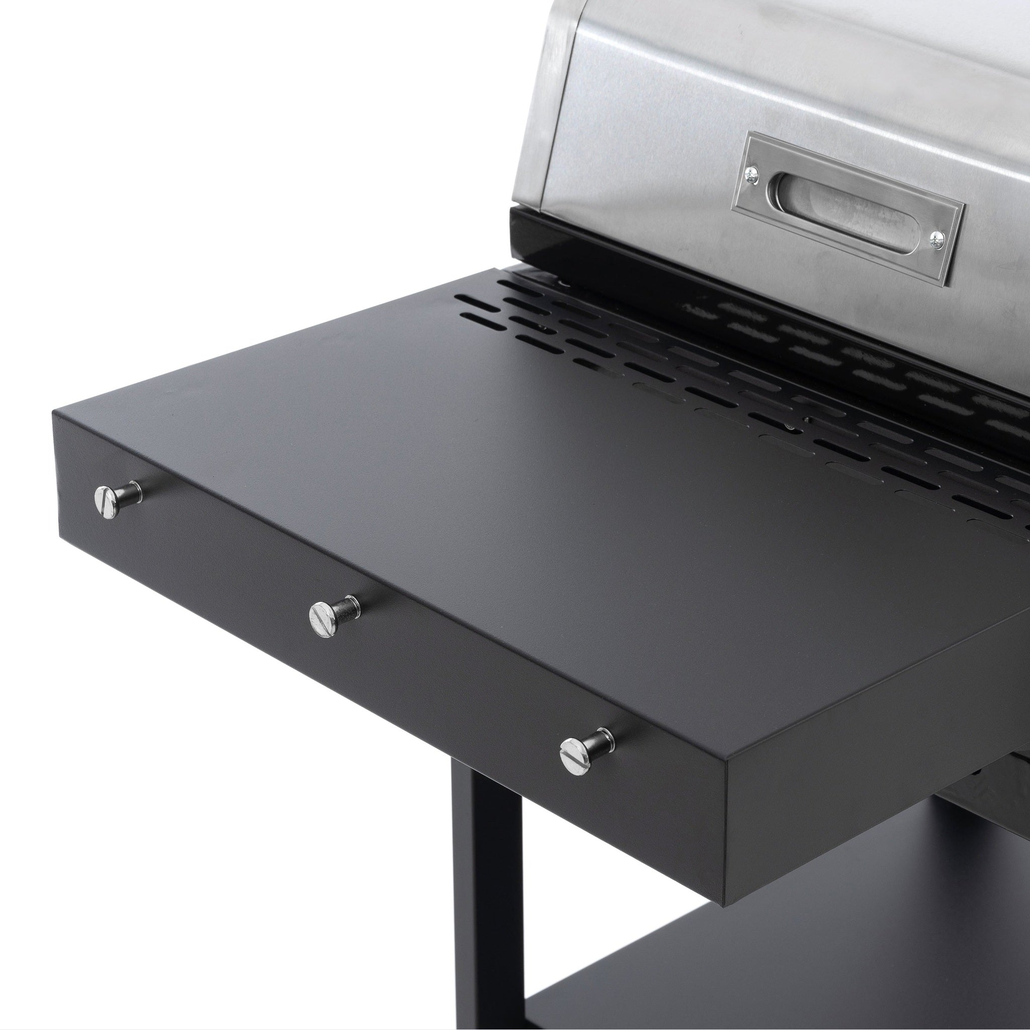 2+2 multifunctional gas barbecue grill and covered grill combination for outdoor cooking