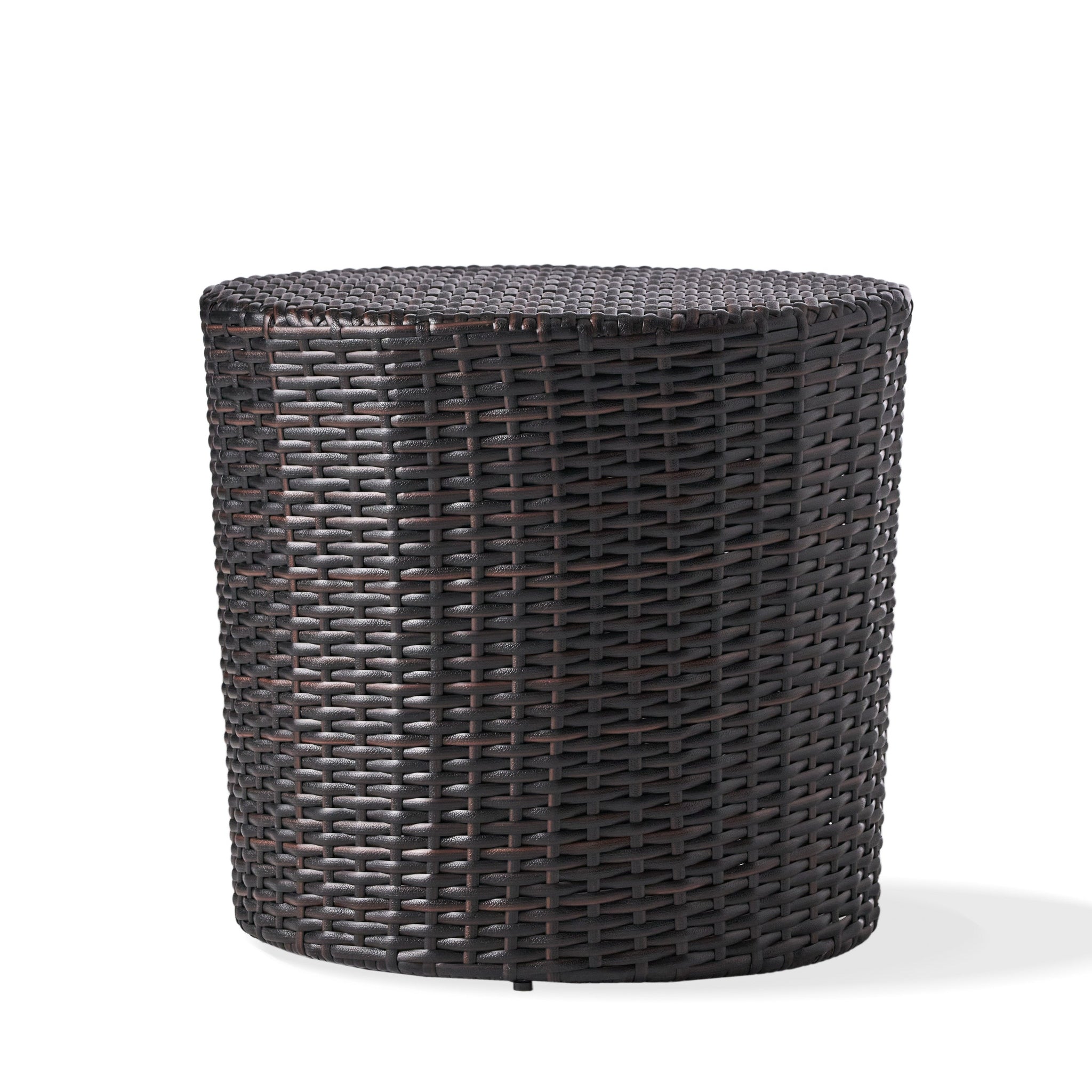 Kingstown Round Wicker Barrel Side Table