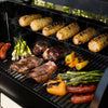 King Chii 456 Sq. In. Wood Pellet Grill and Smoker BBQ with PID Auto Temperature Control in Bronze