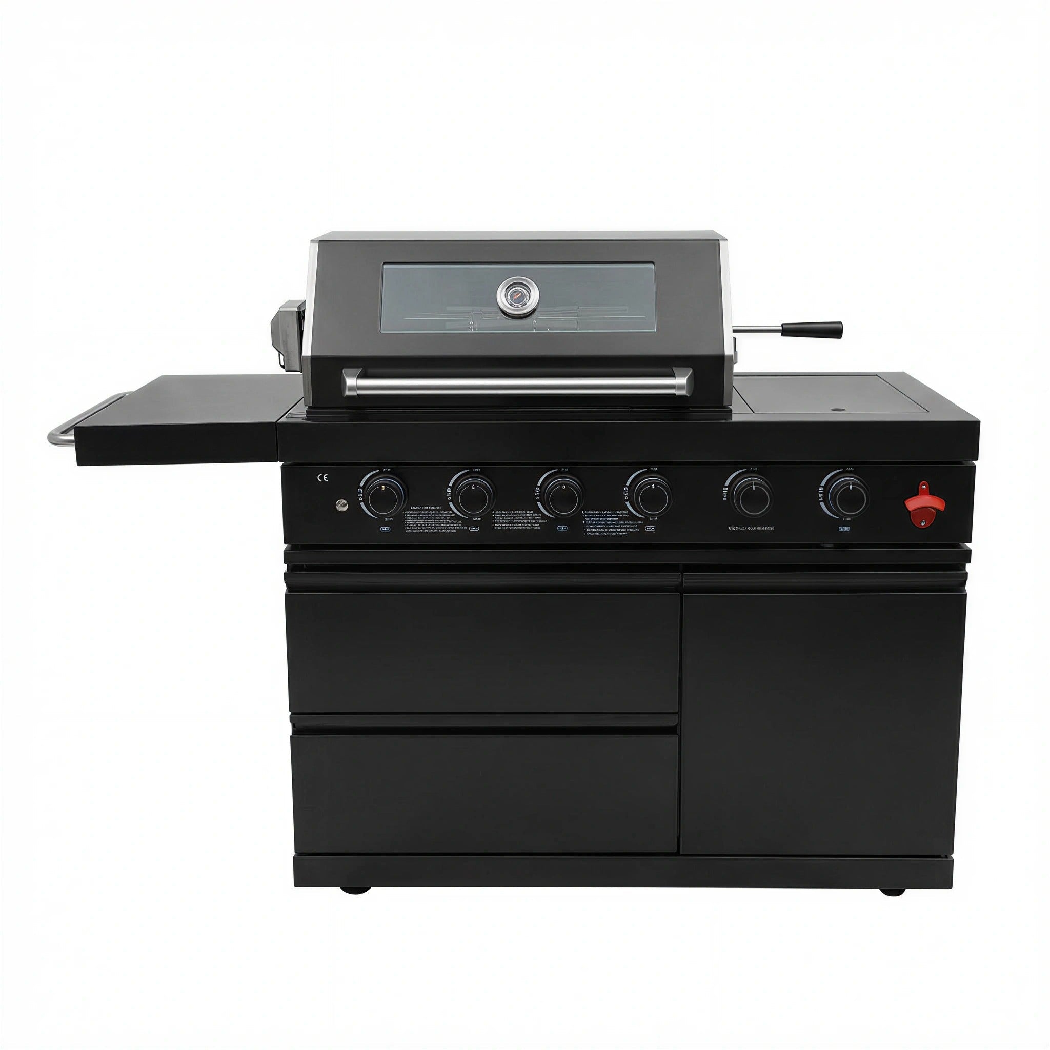 46-Inch 75300 BTU 6-Burners Deluxe Stainless Steel Gas Outdoor Barbecue Grill