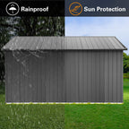 12 x 10 Ft Metal Garden Shed for Outdoor Storage