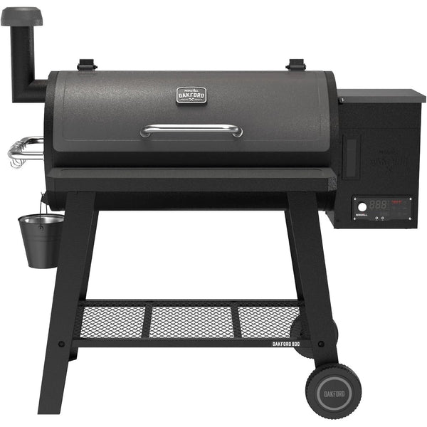 Oakford 930 Wood Pellet Grill with 930 SQ in Cooking Area, Steel Wire Grates, I-Site View Indicator, Heavy Duty Pellet Smoker Grill with Bluetooth Connectivity - 910-0509