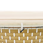 Outdoor Patio Round Rattan Daybed Sectional Beige Retractable Canopy