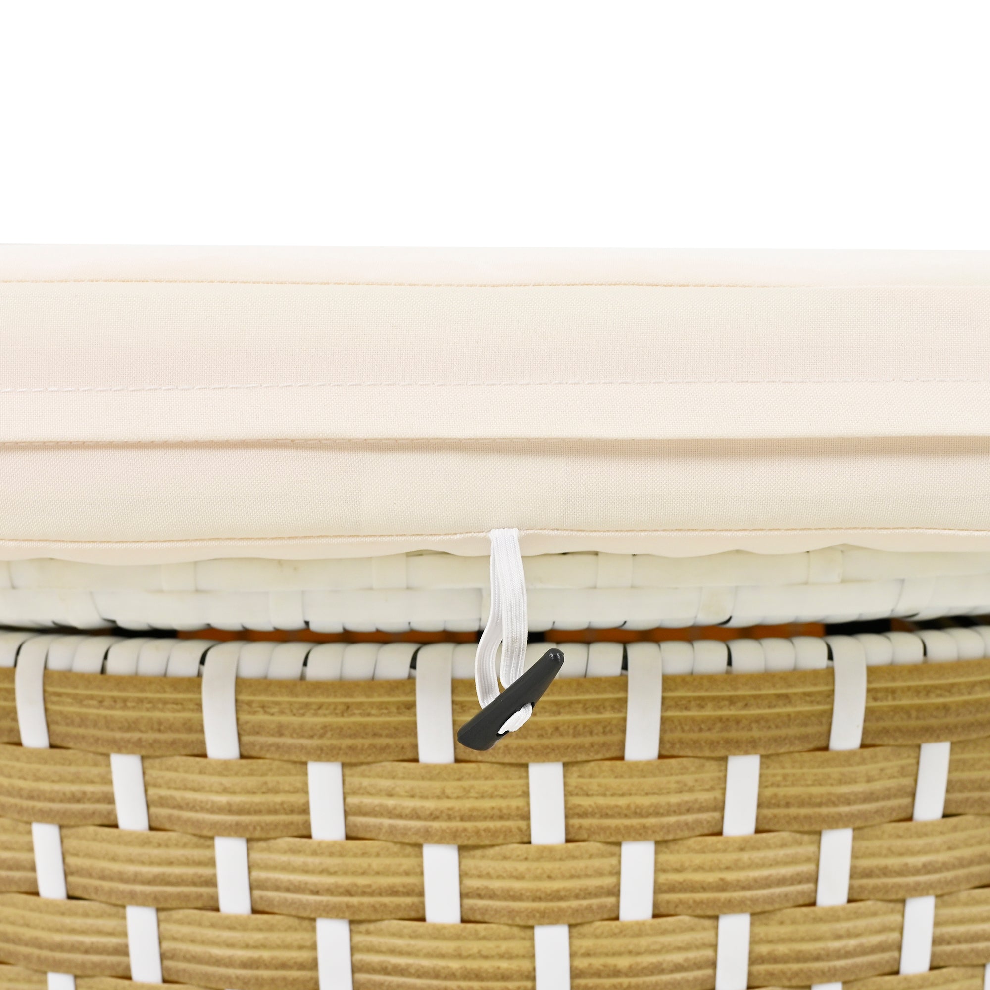 Outdoor Patio Round Rattan Daybed Sectional Beige Retractable Canopy