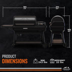 Traeger Ironwood XL Wood Pellet Smoker Grill, 924 Sq in Cooking Area, Wifire Smart Temperature Control, up to 500 Degrees, Super Smoke Mode, 6 in 1 Outdoor BBQ Electric Smoker and Grill