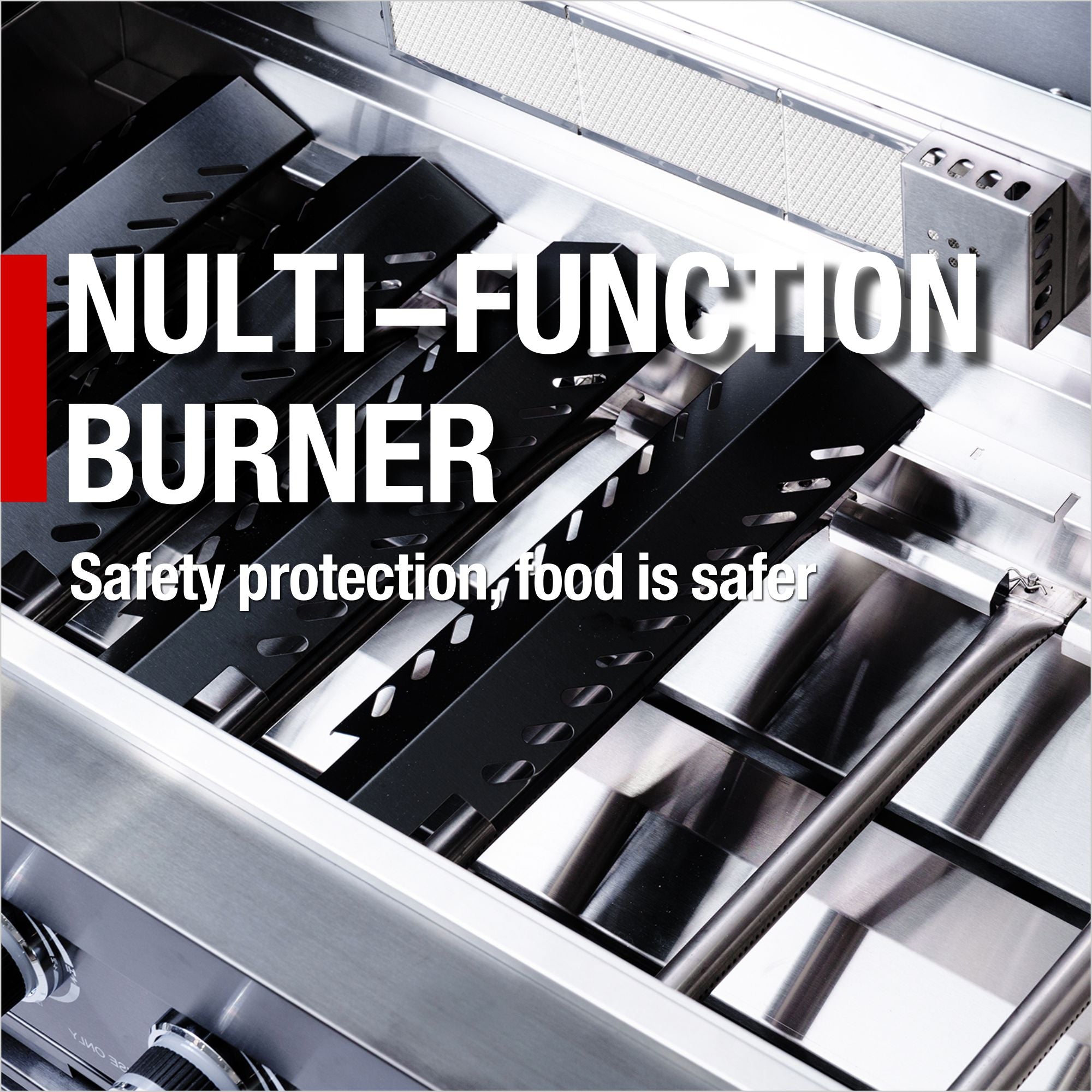 Gas Grill Four Burners Stainless Steel Outdoor Kitchen Island