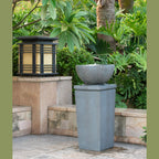 Zen Bowl Water Fountain, Outdoor Bird Feeder  2-sizes