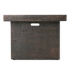 Anchorage 32'' Wood Square MGO Fire Pit Brown - 40,000 BTU