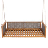 Outdoor Classic Solid Wood Twin Size Swing Bed