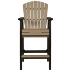 Fairen Trail - Tall Barstool (Set of 2) - Black / Driftwood