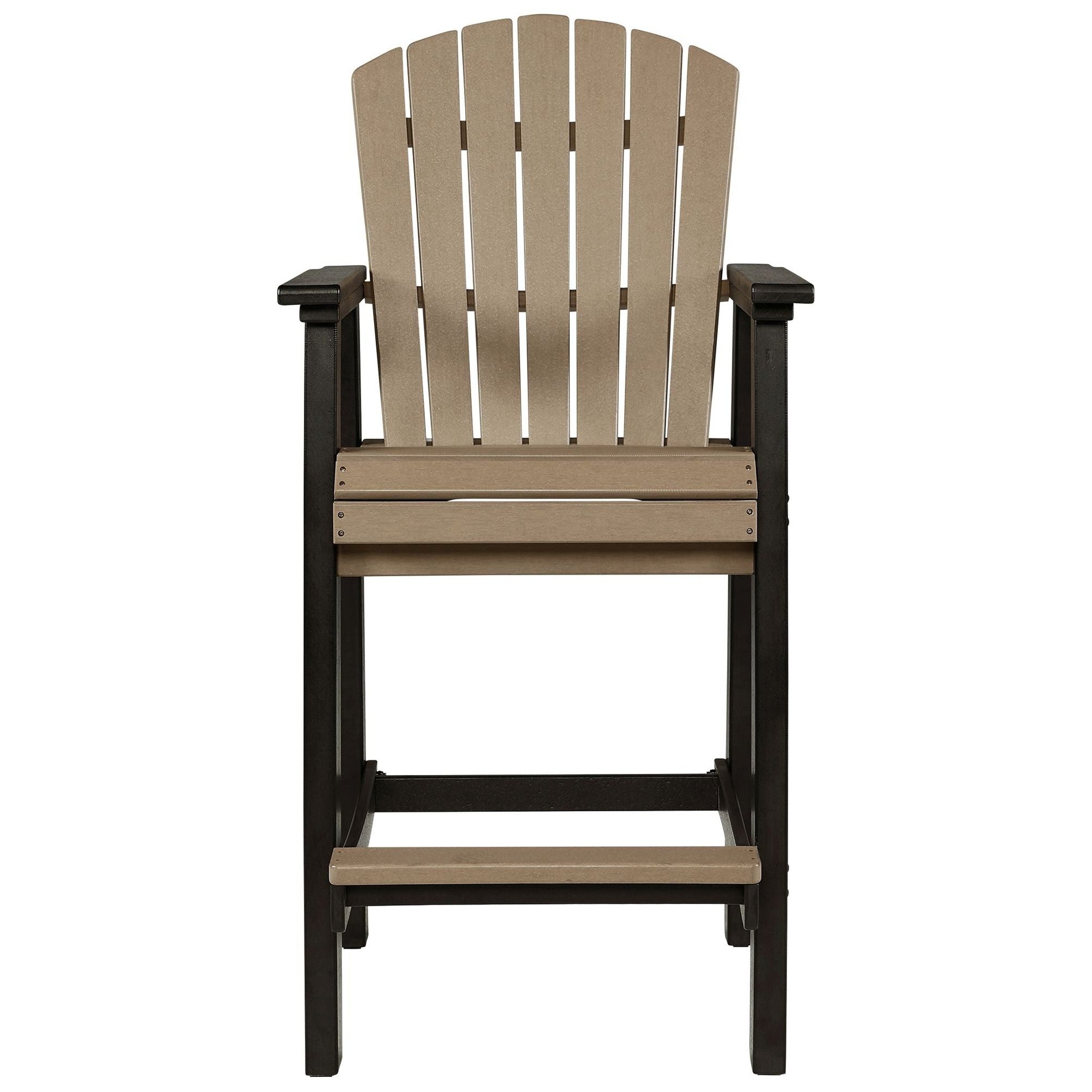 Fairen Trail - Tall Barstool (Set of 2) - Black / Driftwood