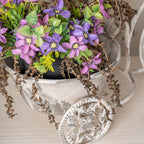 Rustic Bicycle Metal Wire Wall Planter Basket
