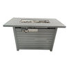 Outdoor Fire Table With Lid Fuel Versatility - Black