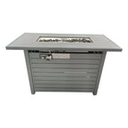 Outdoor Fire Table With Lid Fuel Versatility - Black