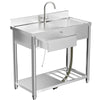 Outdoor Utility Sink With Workbench & Storage Shelf