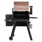 Wood Pellet Grill and Smoker, 8 in 1 BBQ Grills for Outdoor Cooking, 575 Sq.In. Cook Area Electric Smokers,Control Black
