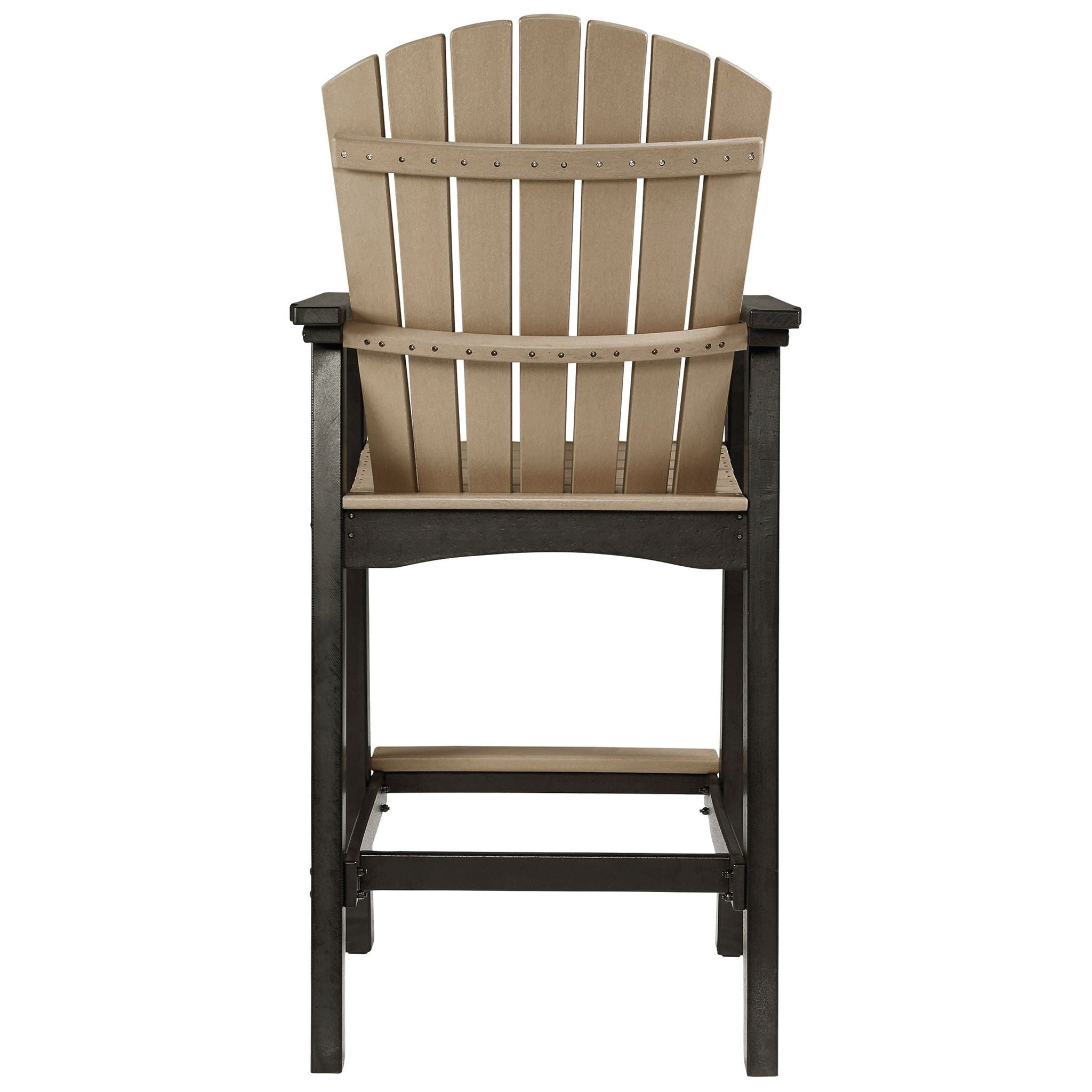 Fairen Trail - Tall Barstool (Set of 2) - Black / Driftwood