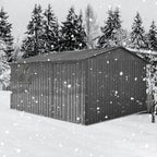 12 x 10 Ft Metal Garden Shed for Outdoor Storage