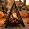 Sunnydaze Majestic Pyramid Steel Mesh Wood Burning Fire Bowl Pit